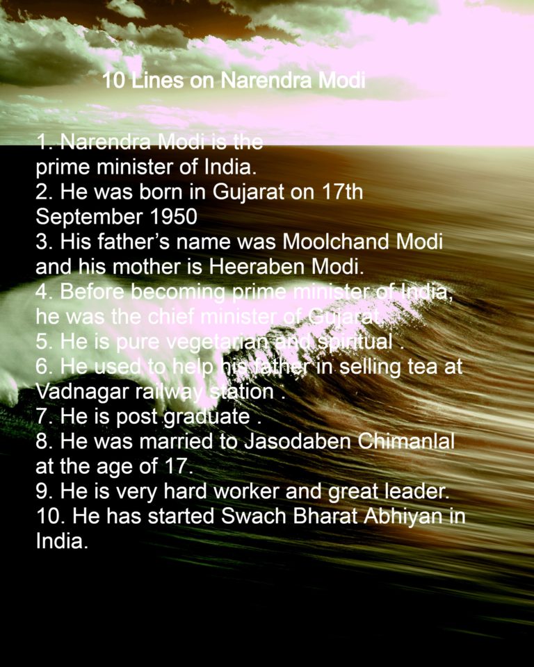 10-lines-on-Narender-Modi