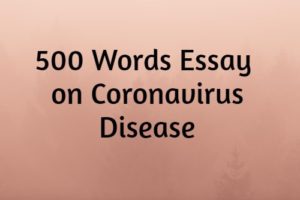 essay of 500 words on covid 19