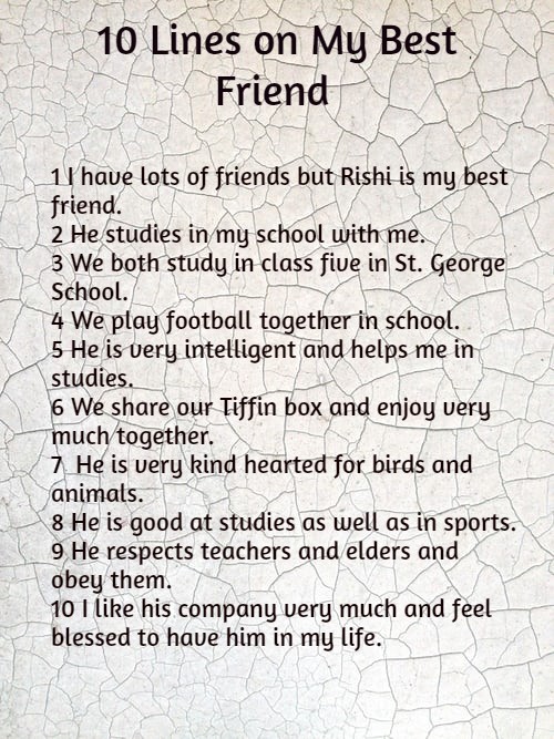 A true friend essay