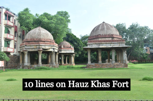 10-lines-on-hauz-khas-fort
