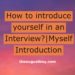 how-to-introduce-yourself-in-an-interview-myself-introduction